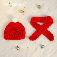 Mini-ornement de Noël écologique fait main, poupée moderne et tendance avec écharpe et bonnet tricotés, pour enfants, 100 pièces en polyester