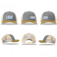 Casquette Trucker personnalisée avec logo, profil moyen, dos en maille, casquette Snapback 6 panneaux, casquette de baseball classique pour marques, vente en gros