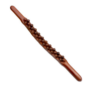 Masseur de cou et de dos à 31 perles, outils de soulagement, thérapie en bois de hêtre, rouleau de Drainage lymphatique, bâton de grattage en bois - Product Image 5