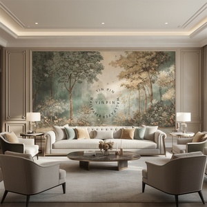 <span class=keywords><strong>Papier</strong></span> <span class=keywords><strong>peint</strong></span> mural en vinyle à coller et à décoller, motif d'arbre, salon, <span class=keywords><strong>chambre</strong></span> à coucher, décoration murale, murale vintage, forêt d'arbres - Product Image 1