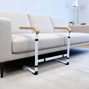 Customized <b>Sofa</b> Armrests For Elderly Adjustable Height Assistive <b>Support</b> Frame White Non Slip Movable Handrails Rehabilitation - Product Image 3
