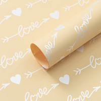 Papier d'emballage pour fleurs de la Saint-Valentin, matériaux floraux, emballage de bouquet, décoration d'emballage