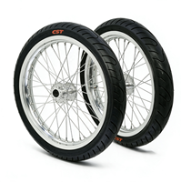 Juego de Ruedas Supermoto Surron Light Bee X de 17 Pulgadas, Aluminio CNC, Llantas Cromadas 1.60 2.15, Neumáticos CST, Ensamblaje Delantero y Trasero