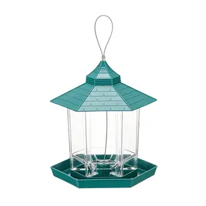 Outdoor Hanging Bird Feeder Foldable Garden Bird Feeder With Sun Protection And Antifreeze Cage Plastic Automatic Features