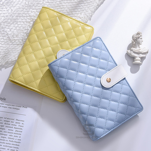 Carpeta económica A6 Pebble de cuero PU, 6 anillos, organizador de dinero de hojas sueltas, carpeta de Planificador de ahorro, billetera - Product Image 4