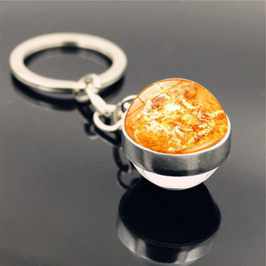 Porte-clés Lumineux Galaxie Solaire en Verre, Breloque <span class=keywords><strong>de</strong></span> Sac, Effet Céleste Terrestre, Soleil, Étoiles, Lune, Univers, Planètes, Brille dans le Noir - Product Image 4