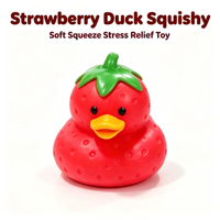 Jouet à presser en TPR en forme de canard, mignon, doux, animal fruité, jouet sensoriel Kawaii, anti-stress, nouveauté, cadeaux en gros pour fêtes