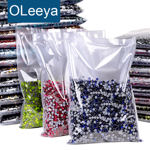 Nhà máy OLeeya bán buôn đá hotfix cỡ lớn gói lớn SS16 Crystal AB cắt máy DMC dùng cho phụ kiện may mặc - Product Image 1