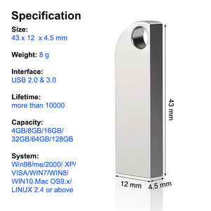 <span class=keywords><strong>Clé</strong></span> <span class=keywords><strong>USB</strong></span> promotionnelle personnalisée avec logo, haute vitesse U3 V30, mini <span class=keywords><strong>clé</strong></span> <span class=keywords><strong>USB</strong></span> en métal, mémoire 64 Go 128 Go, <span class=keywords><strong>clé</strong></span> <span class=keywords><strong>USB</strong></span> 3.0/2.0, lecteur flash - Product Image 5