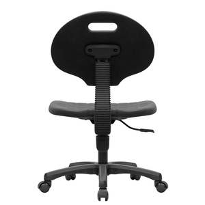 Chaises <span class=keywords><strong>de</strong></span> <span class=keywords><strong>laboratoire</strong></span> pivotantes E01 à large gamme d'applications avec roulettes fixes en nylon PU pour <span class=keywords><strong>laboratoire</strong></span> - Product Image 4