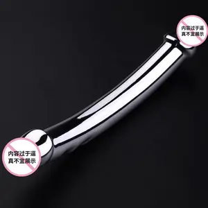 Stainless Steel Metal Double Ended Dildo Stainless Steel Dildo Anal Stimulation Double Head Butt Plug Prostate Massage