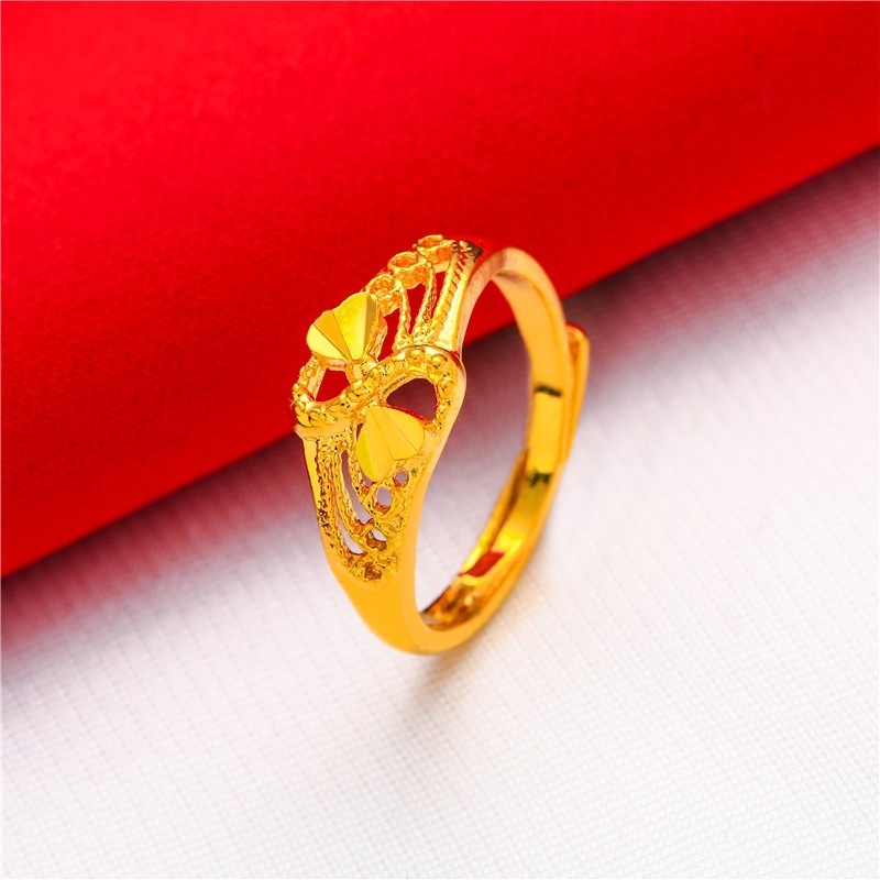 Bague blanche pour femme, taille 4, ouverture ajustable