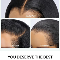 Perruques sans colle Lagos Hairline en cheveux humains, densité 180%, avec dentelle frontale transparente 13x4 et 13x6 – Vente chaude en gros