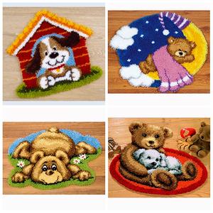 Kit de <span class=keywords><strong>crochet</strong></span> de verrouillage couture artisanat maison Kit de broderie décoratif pour enfants adultes débutant, bricolage tapis coussin <span class=keywords><strong>crochet</strong></span> tapis - Product Image 1