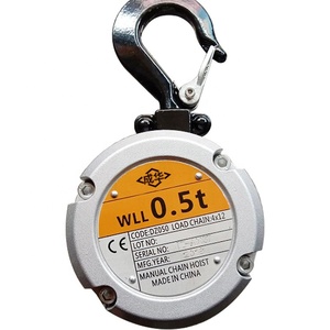 0.5T <span class=keywords><strong>Mini</strong></span>-Handgetrokken Aluminium Kleine Omgekeerde Kettingtakel Kleine Draagbare Aluminiumlegering Takel - Product Image 4