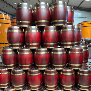 Fût à vin en bois massif de 1,5 L, 3 L, 5 L, 10 L, 20 L, 30 L, petit fût en chêne pour le whisky - Product Image 2