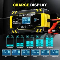 Chargeur de batterie 12V 24V pour moto, voiture, camion, outil de réparation, chargeur AGM pour batteries de véhicules