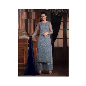 Tissu de robe de qualité supérieure Nouveau costume Palazzo Salwar brodé à la mode pour les femmes pour les fêtes de mariage disponible en gros - Product Image 1