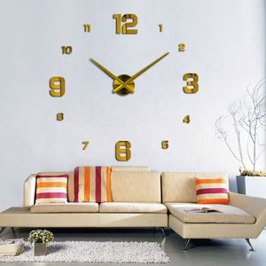 Large Wall Clock Watch 3d Wall Clocks Home Decoration 3d Wall Stickers Living Room Home Decoration Accessories - Product Image 3