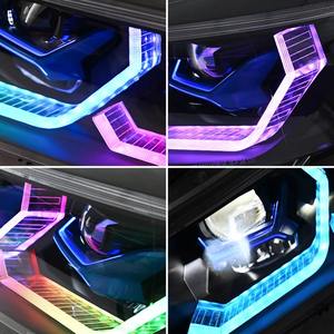 Hetop E90 Koplampen 2005-2012 Rgb 3-serie Upgrade Led Ikon Stijl Laser Lens Stijl Drl Gemodificeerde Dagrijverlichting Voor Bmw - Product Image 4