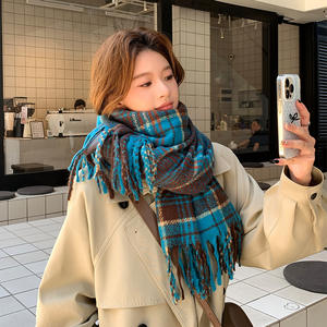 Écharpe châle en fausse fourrure de style japonais <span class=keywords><strong>Vitto</strong></span>, même dimension que TikTok, fraîche, rétro, chaude, pour couple, assortie à tout - Product Image 3