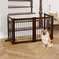 Barrière de sécurité en bois massif pour animaux de compagnie et enfants, idéale pour les escaliers et l'isolement des chiens - Vente en gros usine - Exportation transfrontalière
