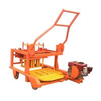 Machine mobile diesel QT40-3D pour la fabrication de blocs de béton sans palette, pour briques creuses et pleines