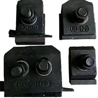 Sujetadores de Riel de Acero Soldado de Doble Perno de Buena Calidad, Clips Atornillados, Dimensiones Personalizadas, Marca FDS
