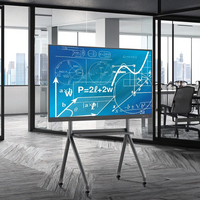 Tableau blanc interactif intelligent LCD tout-en-un 85 pouces 4K 120Hz, 20 points tactiles pour tablette de conférence multimédia