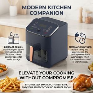 Friteuse à air intelligente Wi-Fi 6L avec fenêtre de visualisation numérique, 11 préréglages, cuisson saine sans huile, pour la cuisine - Product Image 4