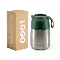 Boîte à lunch personnalisée avec impression, 480 ml, 600 ml, acier inoxydable double paroi de qualité alimentaire 18/8, avec couvercle et poignée, facile à transporter