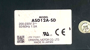 ORIENTAL MOTOR VEXTA ASD12A-SD เซอร์โวไดรฟ์มือสอง - Product Image 6