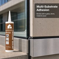 Colle silicone neutre de qualité supérieure, résistante aux intempéries, haute élasticité pour murs-rideaux et portes-fenêtres, 300 ml