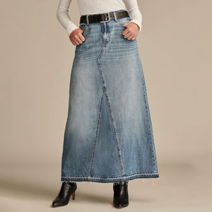 <strong>Plus</strong> <strong>Size</strong> <strong>Denim</strong> <strong>Skirt</strong> Women Stretch High Waisted Jeans <strong>Skirt</strong> Workwear - Product Image 3