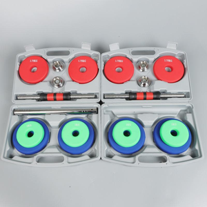 15-30kg Cast Iron Adjustable <b>Dumbbell</b> Sets PVC Handles Home Fitness Equipment Plastic Dipped Exercise Bodybuilding - Product Image 4