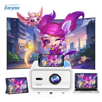 Mini projecteur 4K 1500 ANSI Android 12 Everycom Cubelite Mini Smart Wifi 3D 4K Vidéo Projecteur Portable 4K Mini Projecteur