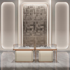 2023 nuovo stile uomo di lusso unico fine spazzolato pu st <span class=keywords><strong>mobile</strong></span> dg center brown pandoru <span class=keywords><strong>vetrina</strong></span> espositiva per gioielli <span class=keywords><strong>con</strong></span> serratura - Product Image 1