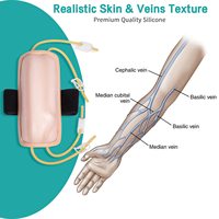 IV & phlebottomy Kit de pratique de Simulation de bras portable, coussin d'entraînement de bras modèle de bras cadeaux professionnels pour les étudiants à pratiquer