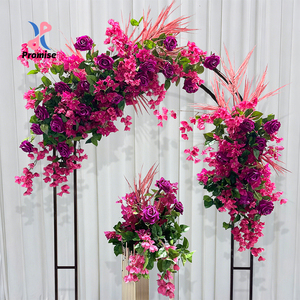 ฉากหลังดอกไม้ประดิษฐ์ 3 มิติ สำหรับงานแต่งงาน วัสดุผ้าไหมสีขาว ปรับแต่งขนาดได้ ใช้ตกแต่งงานรับปริญญา ตรุษจีน - Product Image 6
