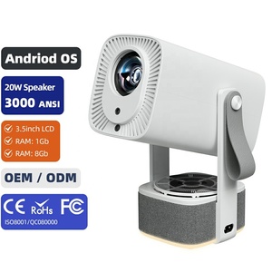 Proyector Láser 2 en 1 Portátil A005 Pro MINI para Cine en Casa, Smart TV, Compatible con 4K, Altavoz de 20W, Luz Ambiental, Alto Lumen, para Juegos - Product Image 1