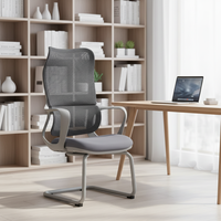 Chaise de bureau ergonomique moderne en maille avec soutien lombaire pour conférences et formations – Vente en gros usine