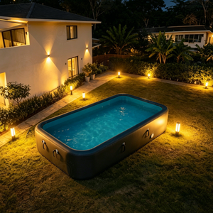 Novedades DWF I Poo Go Piscina Inflable Sobre Suelo, Crea un Ambiente Inspirado en un Resort Privado, Atractivo Estilo de Vida al Aire Libre - Product Image 1