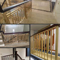 Rampe d'escalier en fer forgé sur mesure, design d'escalier en spirale/courbé pour villa