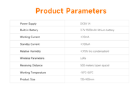 Sistem Keamanan Rumah Staniot Portable ABS Wireless Keypad Doorbell dengan Alarm Pencuri Jaringan LoRa WiFi/GSM