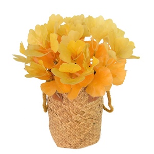 Feuillage artificiel, brins de <span class=keywords><strong>Ginkgo</strong></span> <span class=keywords><strong>biloba</strong></span> verts pour la décoration intérieure, les arrangements en pot et les murs végétaux - Product Image 5