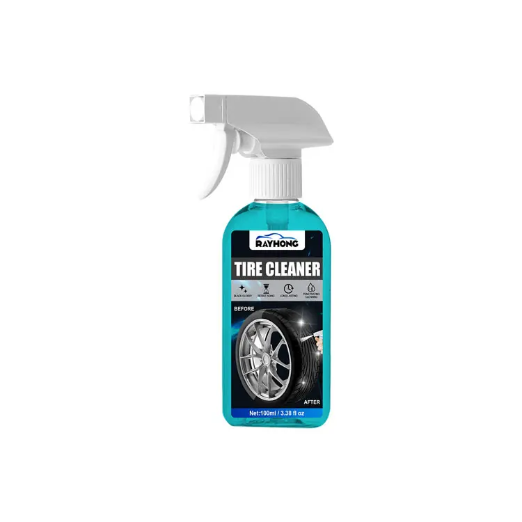 Reifen reiniger Spray Tire Shine Dressing Beschichtung für Autos Reifen Stoßstangen Glänzendes Spray Eisen entferner Auto Detail lierung für Stoßstangen