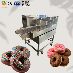 Machine à enrober le <span class=keywords><strong>chocolat</strong></span> automatique haute performance pour le processus d'enrobage du <span class=keywords><strong>pain</strong></span> et des beignets - Product Image 1
