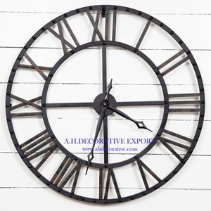 <span class=keywords><strong>Orologio</strong></span> <span class=keywords><strong>da</strong></span> <span class=keywords><strong>parete</strong></span> nero antico rivestito <span class=keywords><strong>numeri</strong></span> <span class=keywords><strong>romani</strong></span> <span class=keywords><strong>orologio</strong></span> <span class=keywords><strong>da</strong></span> <span class=keywords><strong>parete</strong></span> rotondo in metallo realizzato in vendita antico - Product Image 2