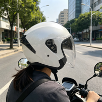 Casque de moto intégral personnalisé certifié ECE en ABS, à libération rapide, léger, unisexe, toutes saisons, directement de l'usine