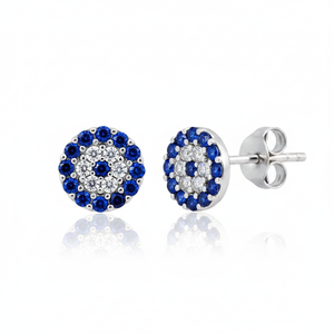 Cute Gold Plated 925 <b>Sterling</b> <b>Silver</b> Zircon <b>Stud</b> Earrings for Women-Wedding & Anniversary Party Jewelry - Product Image 2